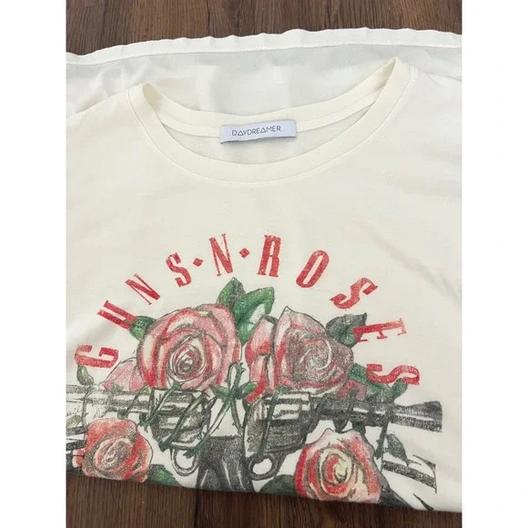 Daydreamer Guns N Roses Graphic T-Shirt Welcome to the Jungle Rock Band Tee - Picture 4 of 5